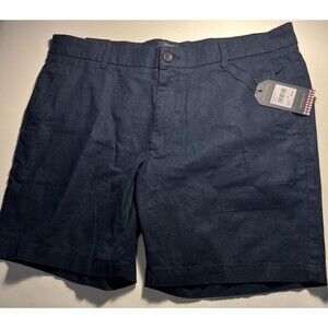 NWT *Ben Sherman* 38 W Men's Chino Blue Flat Front Regular Fit Stretch Shorts